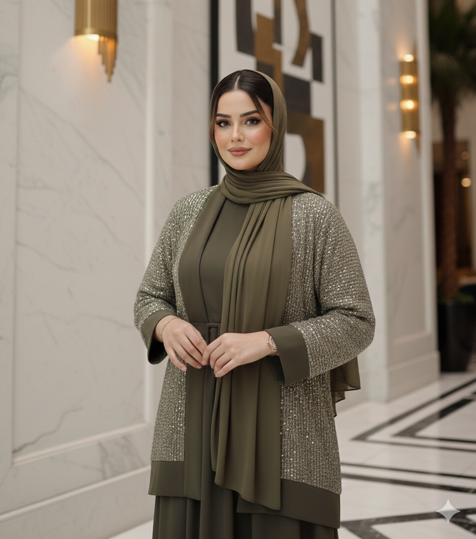 MOCCA IŞILTILI TAKIM YEŞİL