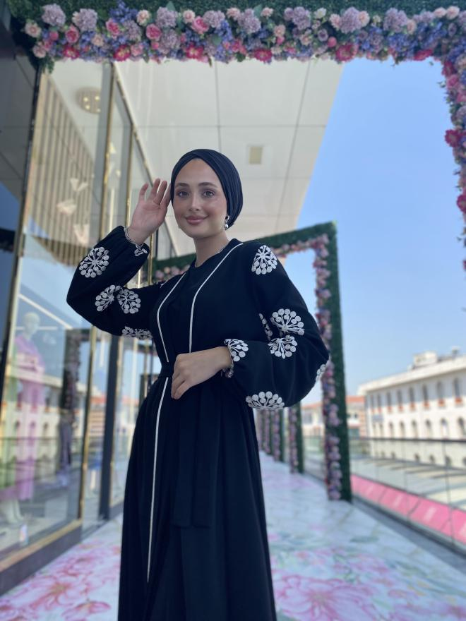 Nakışlı abaya takım