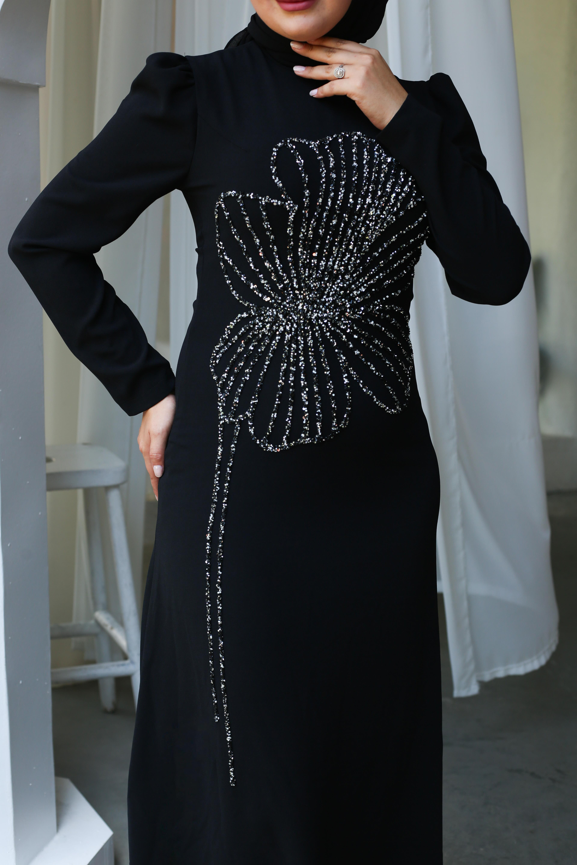 Nursema Elbise Siyah