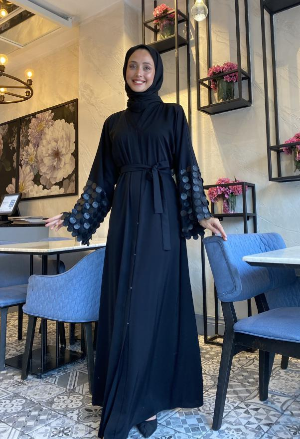 PUL DETAY ABAYA 