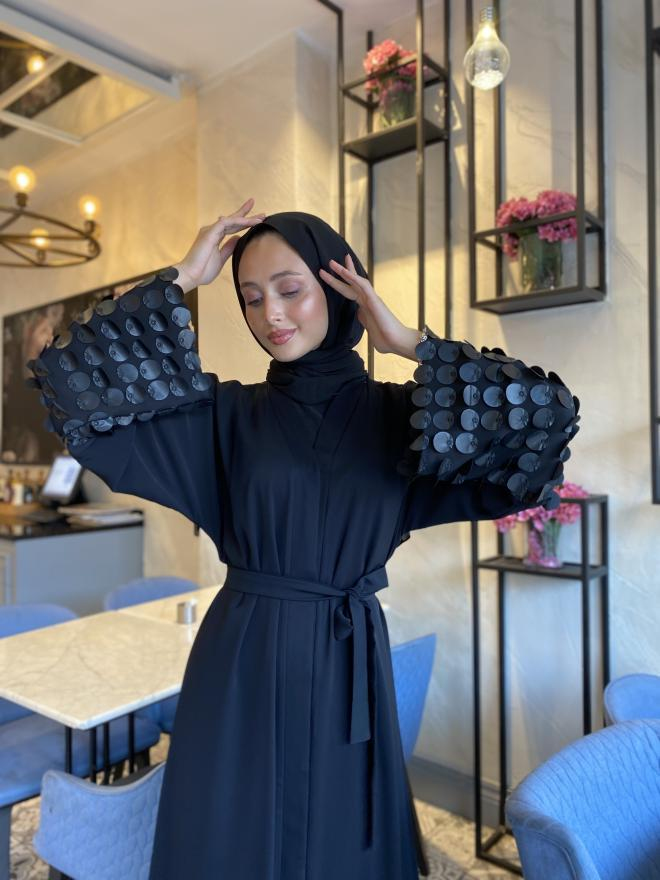 PUL DETAY ABAYA 