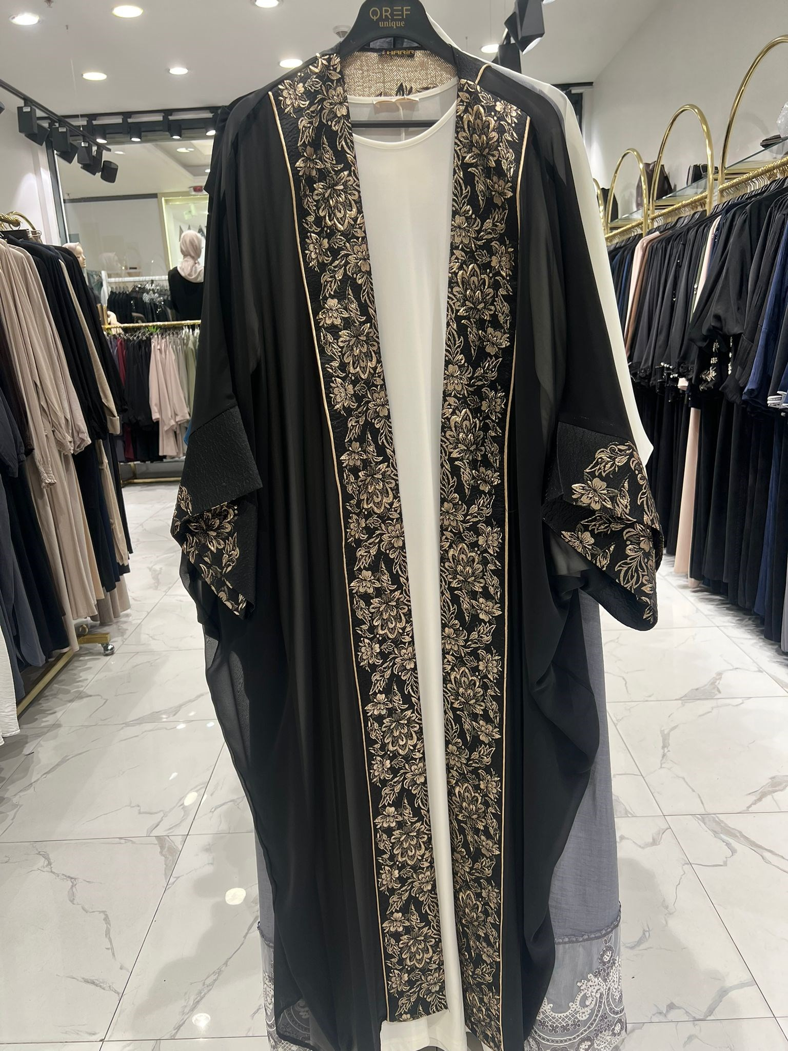 SARAY ESİNTİSİ GOLD NAKIŞLI ABAYA