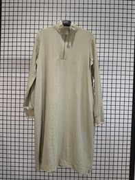 Armine TREND Çilek Kumaş Önden Fermuarlı Tunik Küf Yeşili 25YT433