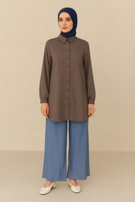 Armine TREND Rahat Bağcıklı Pantolon Mavi 25YT236