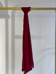 Bordo Janjan Şifon Şal