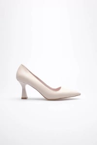 Bej Topuklu Kadın Stiletto TR20MS02C