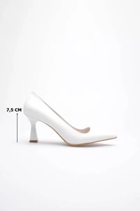 Beyaz Topuklu Kadın Stiletto TR20MS02B