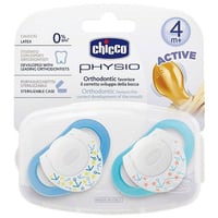 Chicco Physio Kauçuk Emzik +4ay - Mavi