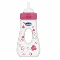Chicco Seyahat Biberonu 240 ml Silikon Kız (PP)