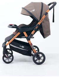 Comfymax 2-Way Çift Yönlü Bebek Arabası  – Wood Brown