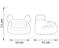 ComfyMax Premium 15-36Kg Oto Koltuğu Yükseltici - Red