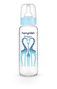 Hanymish Cam Biberon 240 ml 0-6 Ay - Mavi