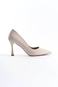 Kadın Bej Saten Stiletto TR08MS01B