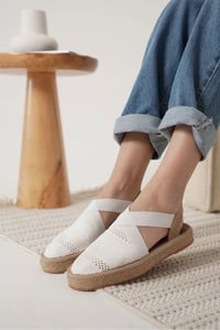 Kadın Beyaz Espadril Ayakkabı TR19MY01B