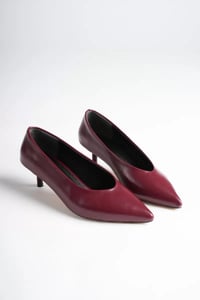 Kadın Bordo 4 cm İnce Topuklu Stiletto TR05MS02E