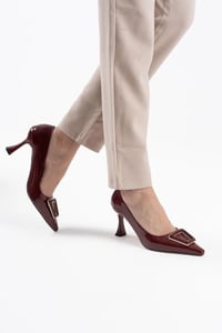 Kadın Bordo Rugan Ayakkabı TR08MS09C