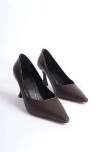 Kadın Mat Acı Kahve Stiletto TR08MS27L