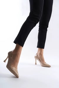Kadın Nude Kroko Rugan Stiletto TR08MS10D
