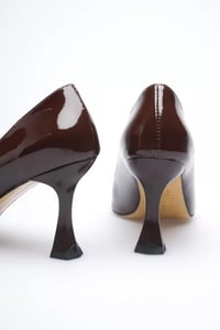Kadın Rugan Acı Kahve Stiletto TR08MS27M