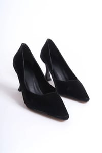 Kadın Siyah Saten Stiletto TR08MS27D