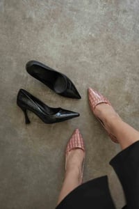 Kadın Somon Kroko Rugan Stiletto TR08MS10B