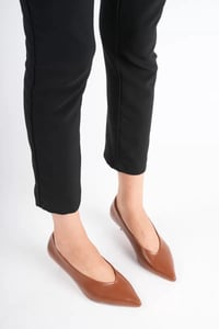 Kadın Taba 4 cm İnce Topuklu Stiletto TR05MS02C