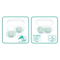 Mamajoo Sterilizasyon & Saklama Kutulu Powder Green Desenli İkili Ortodontik Emzik / 0 Ay+