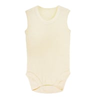 Sema Baby Jakarlı Askılı Badi (Body) - Krem 6-9 Ay