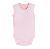 Sema Baby Jakarlı Askılı Badi (Body) - Pembe 0-6 Ay