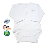 Sema Baby Uzun Kol Kaşkorse Badi (Body) - Beyaz  18-24 Ay