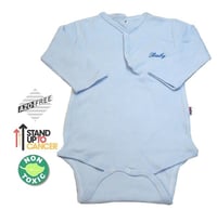 Sema Baby Uzun Kol Kaşkorse Badi (Body) - Mavi  12-18 Ay