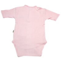 Sema Baby Yarım Kol Kaşkorse Badi (Body) - Pembe  12-18 Ay