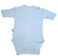 Sema Baby Yarım Kol Kaşkorse Badi (Body) - Mavi  18-24 Ay