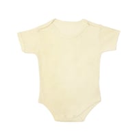Sevi Bebe Jakarlı Yarım Kollu Body - Krem 12 Ay