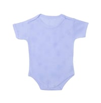 Sevi Bebe Jakarlı Yarım Kollu Body - Mavi 6 Ay