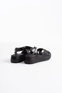 Siyah Hakiki Deri Sandalet TR31MY58A