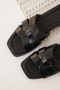 Siyah Hakiki Deri Terlik TR31MY66A