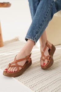 Taba Hakiki Deri Sandalet TR31MY60A