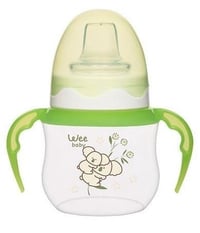 Wee Baby Akıtmaz Kulplu PP Bardak 125 ml - Yeşil