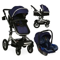 Yoyko City Seyahat Sistem Bebek Arabası 3 in 1 Lacivert Silver