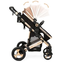 Yoyko Ultimate Travel Sistem Bebek Arabası 3 in 1 Coffee Rose