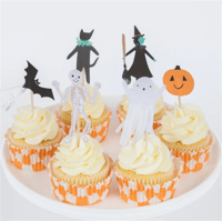 Meri Meri - Happy Halloween Cupcake Kit - Cadılar Bayramı Cupcake Kit (24'lü) Gizden Gelenler