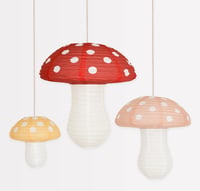 Meri Meri - Mushroom Lanterns - Mantar Fenerler (3'lü) Kategorisiz
