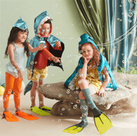 Meri Meri - Shark Hat - Köpekbalığı Şapkalar - 8'li Parti Şapkaları
