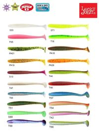 Lucky John S-Shad Tail 3.8'' (9.65 cm) 5P Silikon Yem