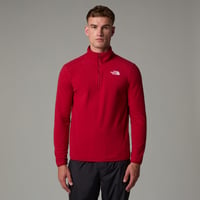 The North Face 100 Glacier 1/4 Erkek Polar Garnet Red
