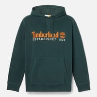 Timberland Established 1973 Logo Erkek Sweatshirt Koyu Yeşil