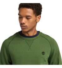 Timberland Exeter River Brushed Back Crew Erkek Sweatshirt Green
