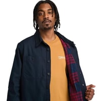 Timberland Windham Printed Fleece Shacket Erkek Ceket Dark Sapphire 