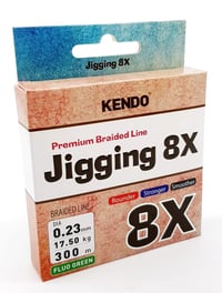 Kendo Jigging 8X Flash 300 mt Örgü İp FLUO GREEN